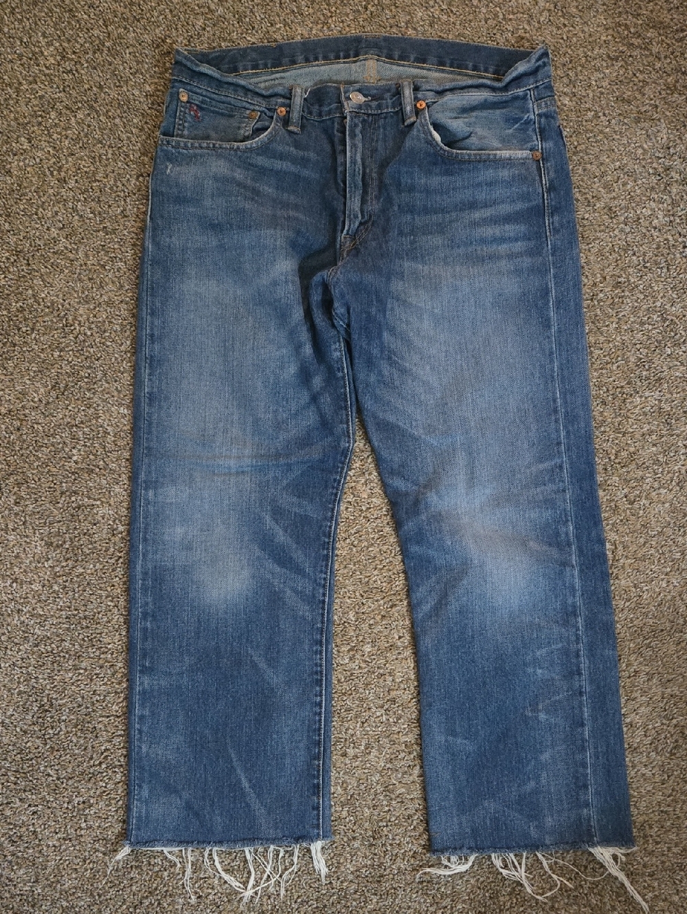 Polo by Ralph Lauren Distressed Blue Relaxed Jeans, Awesome Jeans🩷